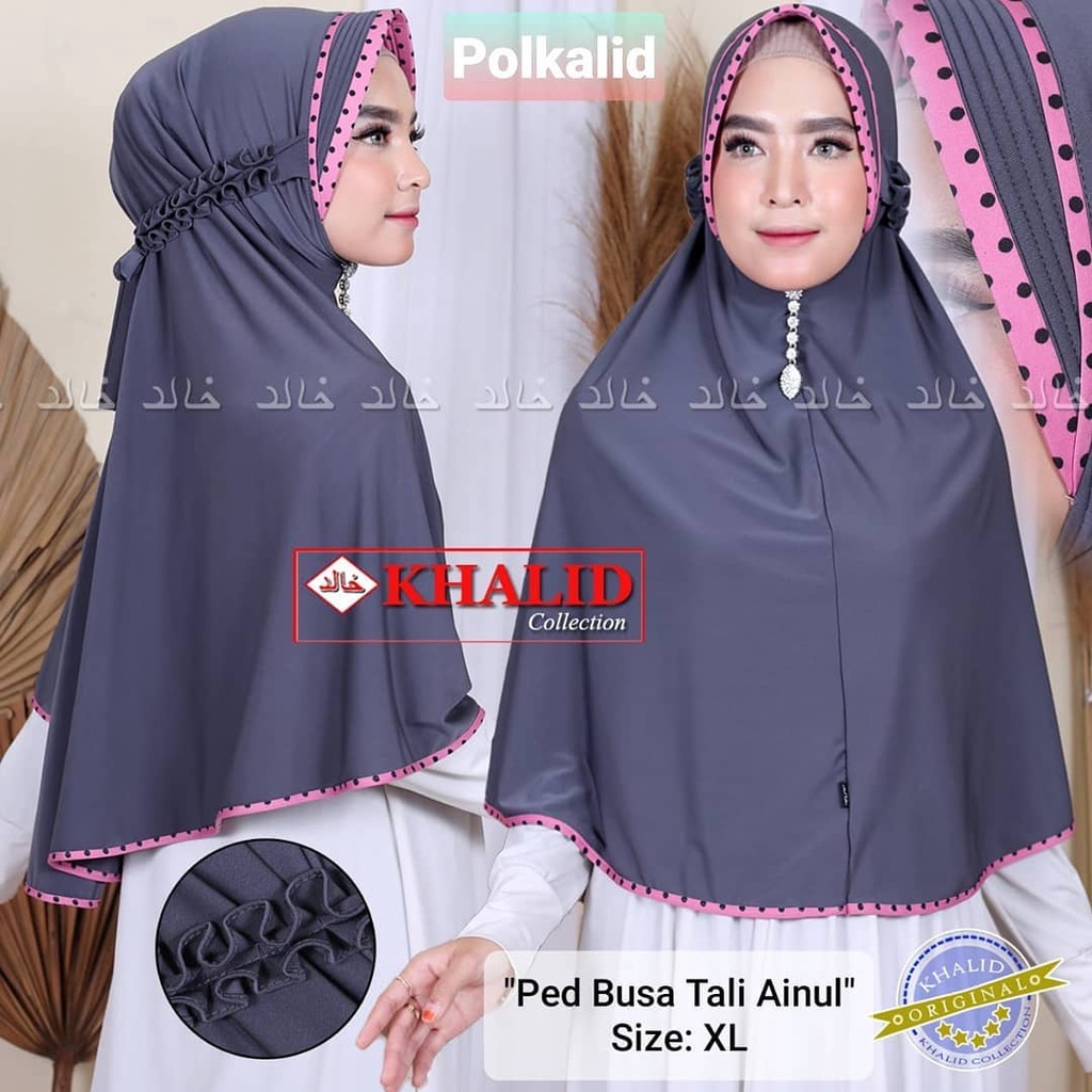 Hijab Instan Khalid Tali Kriwil Matt Jersey Premium Jilbab Instan Langsung Pakai Krudung Kekinian 20