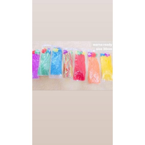 ✫ rok hawai rumbai rumbai dari tali rafia untuk pentas anak ✈