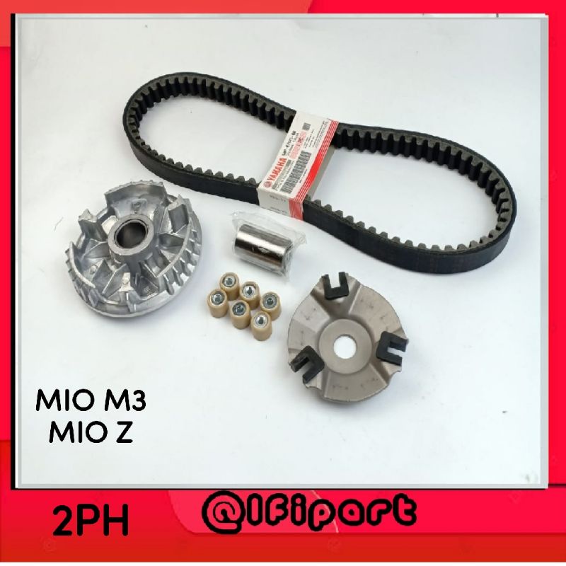 paket cvt 1set rumah roller dan vanbelt mio m3/mio z