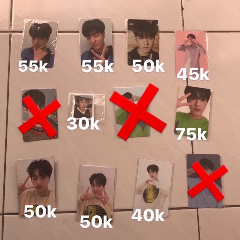 PC haruto treasure photocard chapter 1 chapter 3 FA selca blue