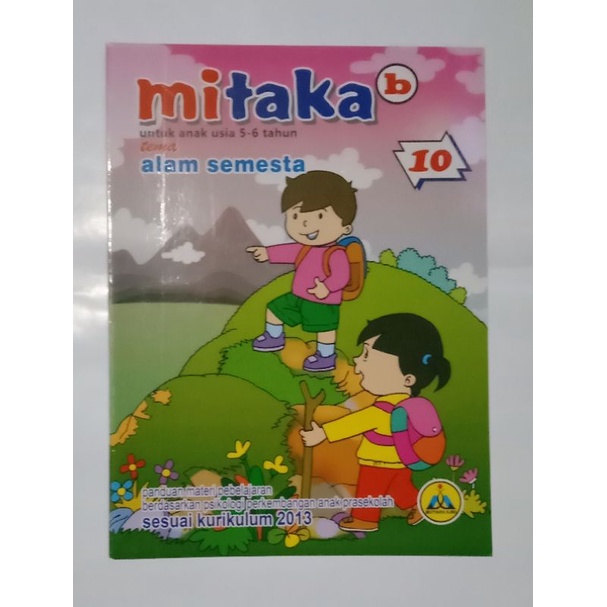 MAJALAH TK PAUD  MITAKA TK B TEMA ALAM SEMESTA MAJALAH PELAJARAN ANAK TK  COVER SAMPUL TERBARU 2021.