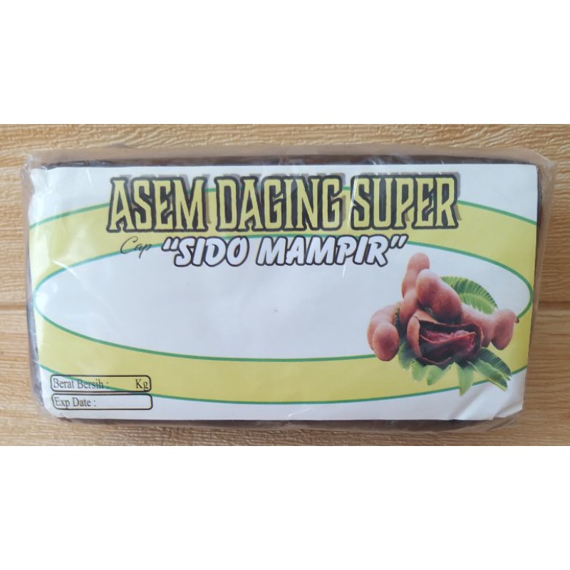 ✔MURAH Asem Daging Super Tanpa Biji Cap Sido Mampir 250gr / Asem Daging / Asem Tanpa Biji