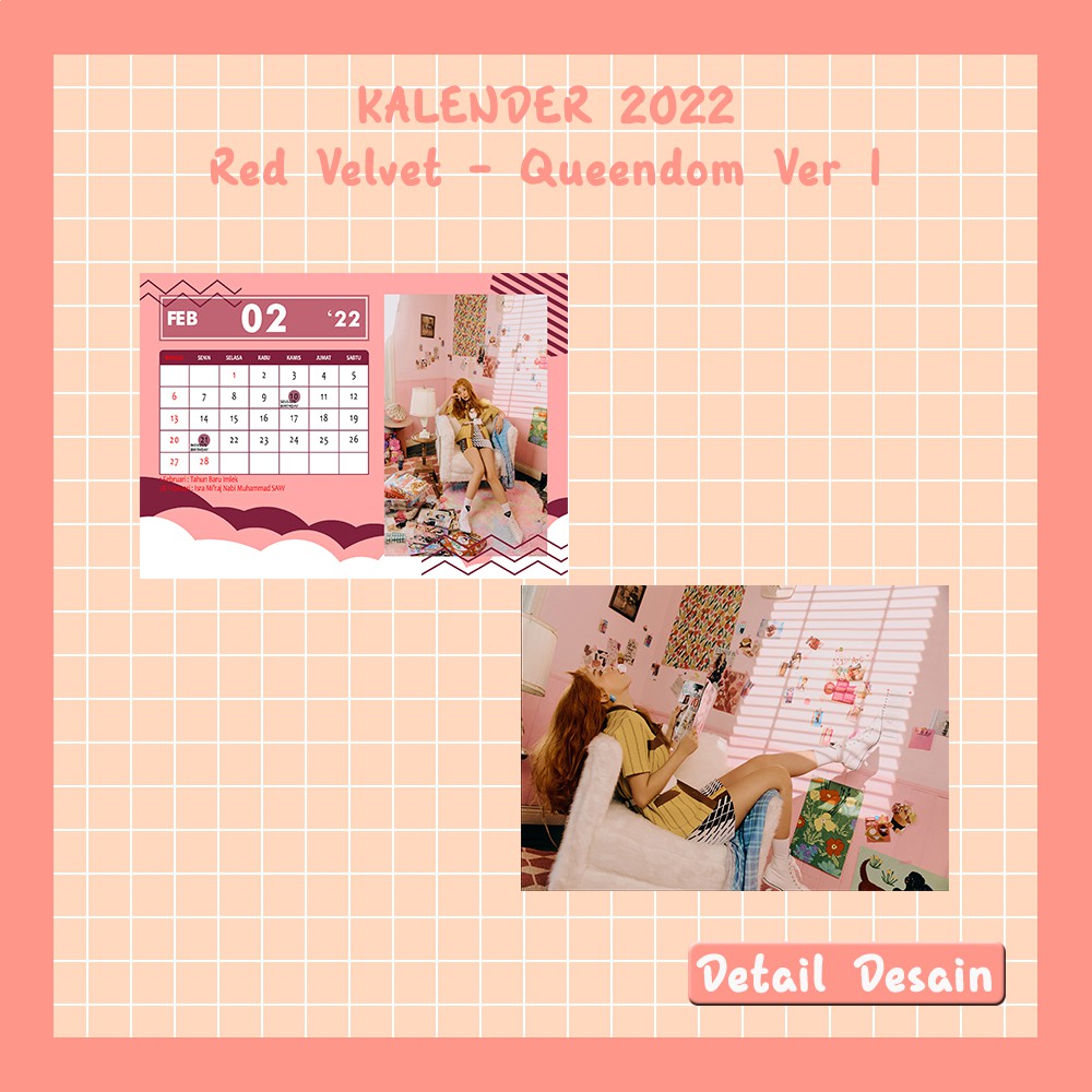 

P.O Kalender Meja 2022 | Red Velvet - Queendom Edition