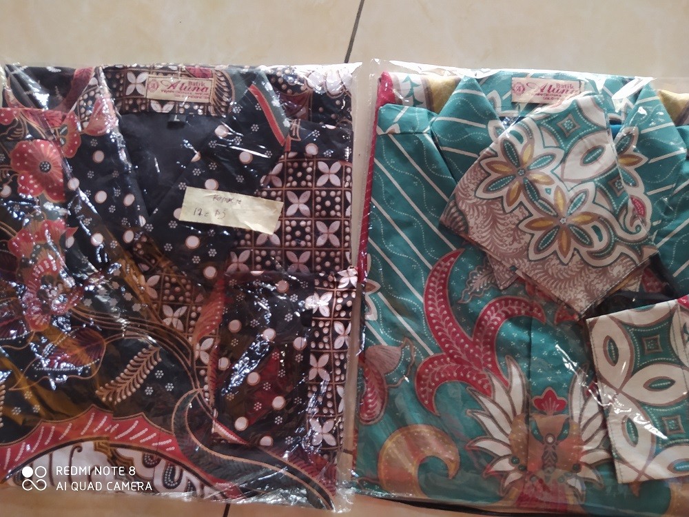 Batik Solo Premium Pria Casual Kombinasi Lengan Panjang Lapis Furing Katun Jogja Bam031