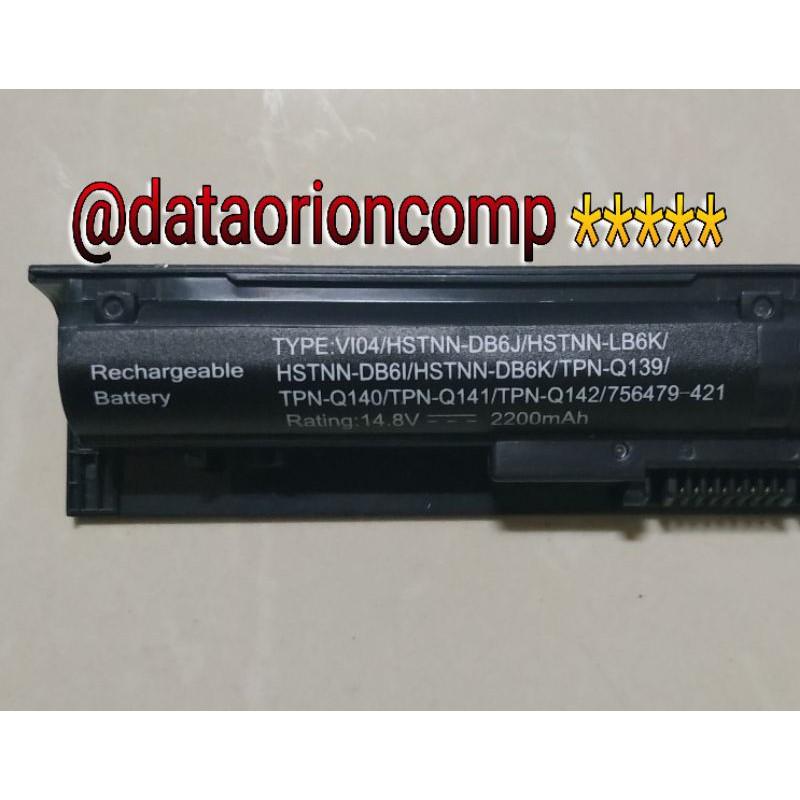 Baterai Battery HP VI04 V104 envy 14-V206TX V039TX V040TX V041TX V042TX V043TX