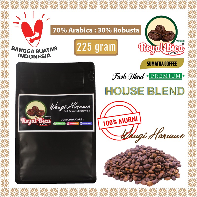 

Kopi House Blend ROYAL BICA 100% Biji Kopi Specialty – BIJI SANGRAI PREMIUM