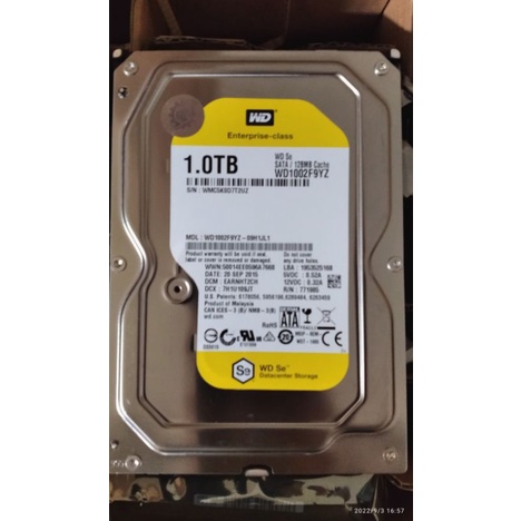 Hdd/Hardisk 1Tb 3.5" Wd Re Enterprise Class internal Pc