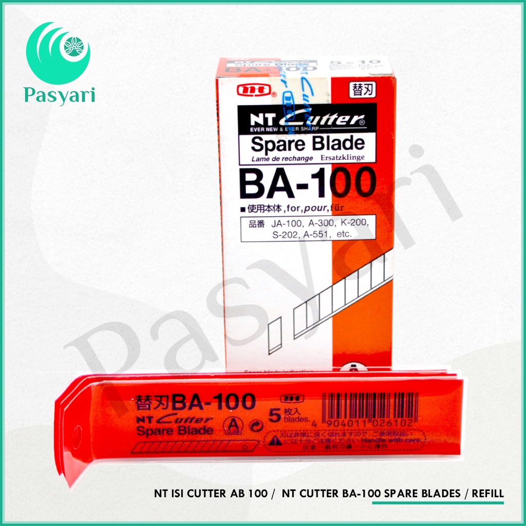

(5 pcs) Nt Isi Cutter BA - 100 / Nt Cutter Ba-100 Spare Blades / Refill