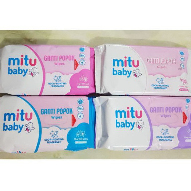 Mitu Baby Wipes 50 sheets / Tissue basah Mitu