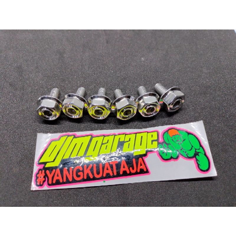 baut stainless 2 kunci bordes Mio sporty set baut 10 injekan Mio smile isi 6 baut probolt bordes Mio