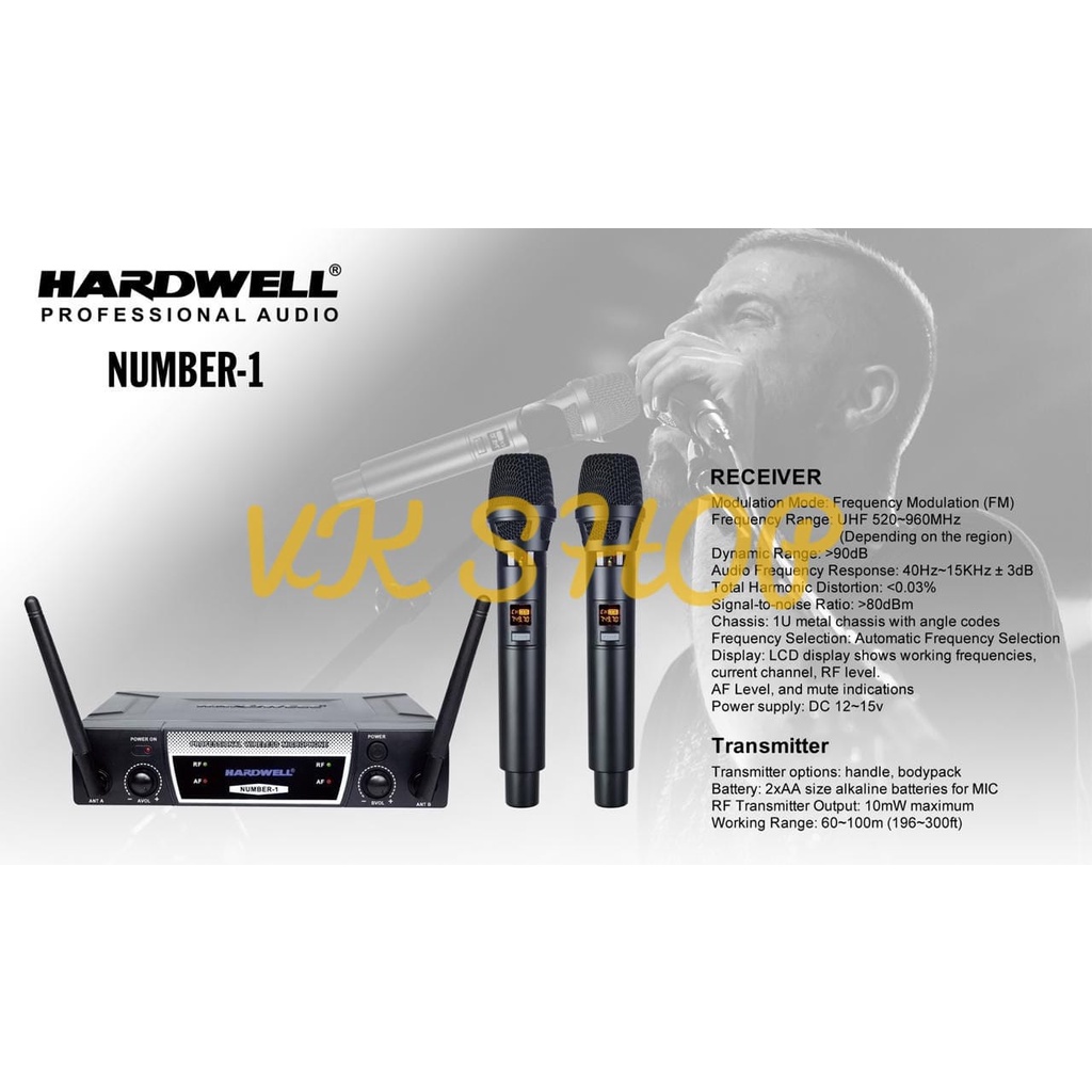 Mic Hardwell Number 1 Microphone Wireless Hardwell NUMBER1 Original