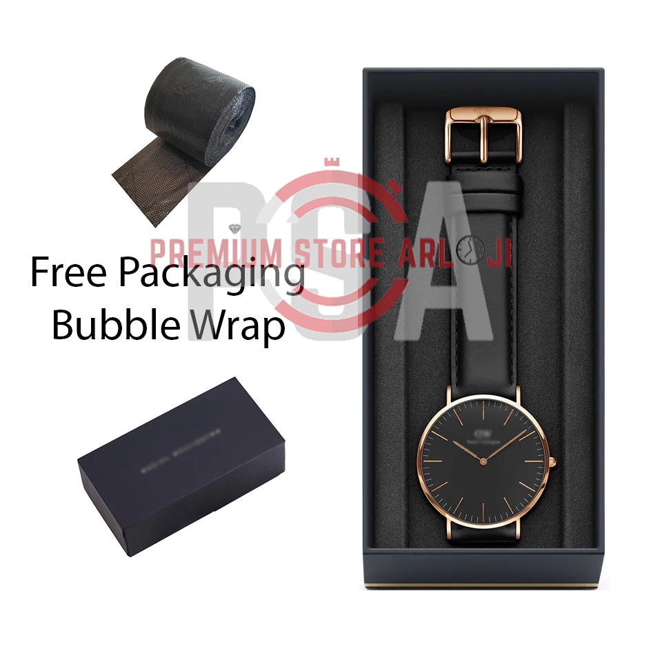 Grosiran Jam Tangan Pria / Wanita 5534PSA Tali Strap Kulit Include Box Exclusive (COD)