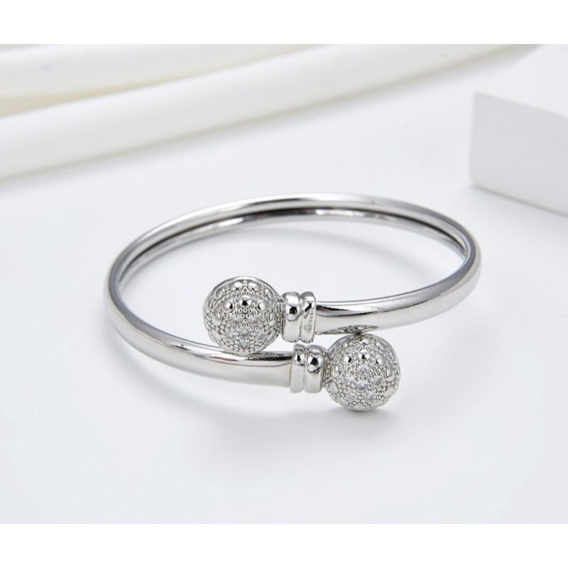 gelang wanita silver bandul bola silver cantik,gelang xuping murah,gelang wanita terbaru