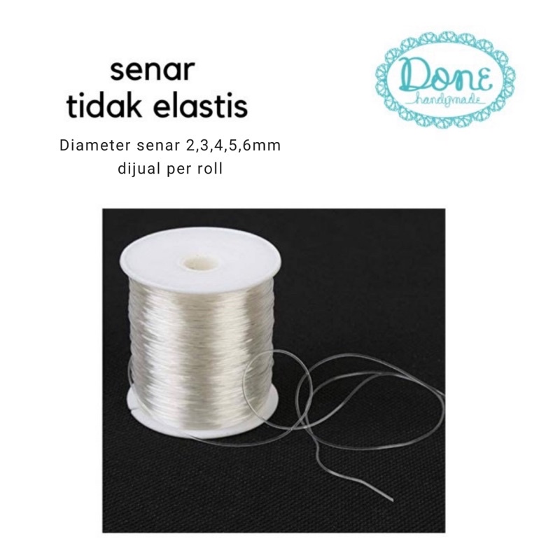 Senar tidak elastis tali senar tali kenur tali gelang tali pancing