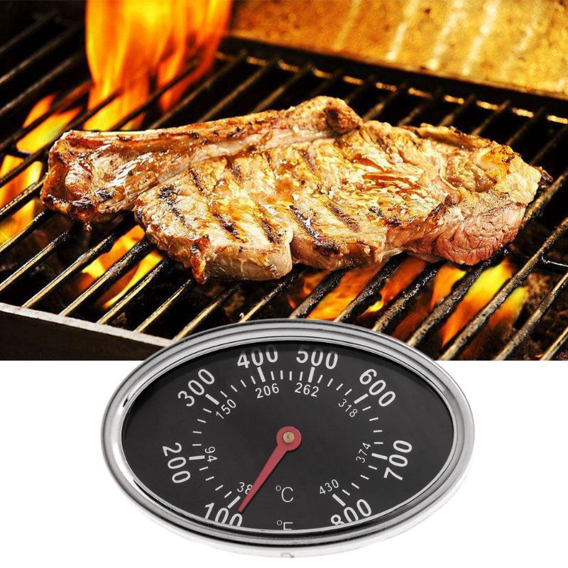 Mary Termometer BBQ Profesional Bentuk Oval Dengan Butterfly Mother