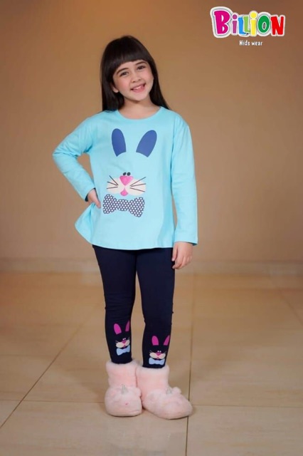 Setelan Anak Billion Stelan Anak Tunik Legging Junior Set Sweet Girl billion kidswear 5-11 tahun