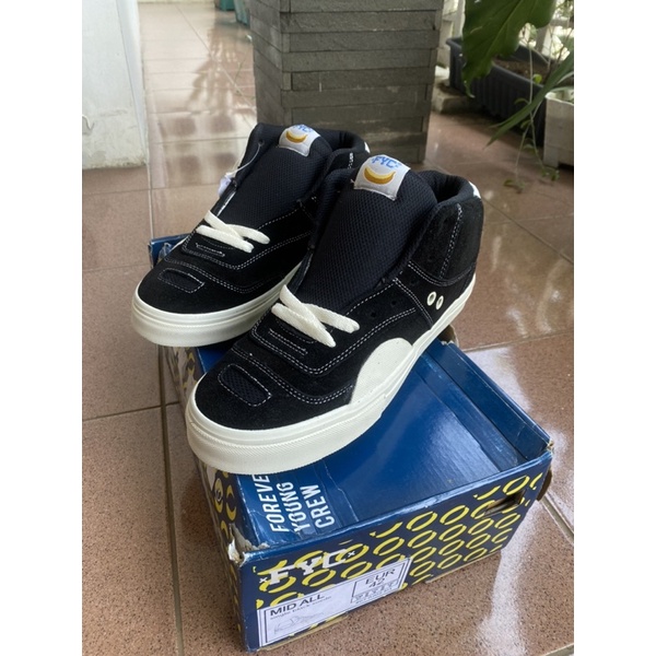 Sepatu FYC Mid AI Single Black Suede 100% ORIGINAL BARU BNIB