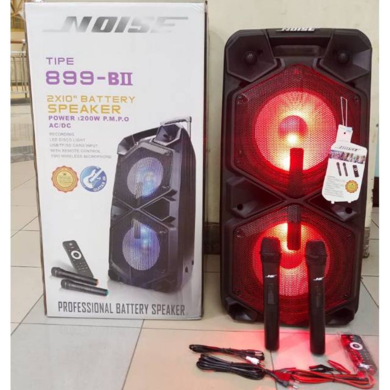 SPEAKER PORTABLE MEETING WIRELESS NOISE 899 BII 10"x2 SALON/SPIKER BLUETOOTH 10IN