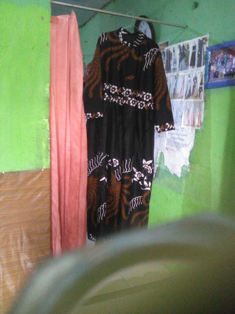 Baju Batik Couple Modern Monalisa Genes Motif Sby Hitam Coklat M L Xl