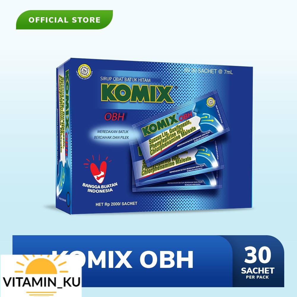 Komix OBH Box (30 Sachet) #Vitamin_Ku