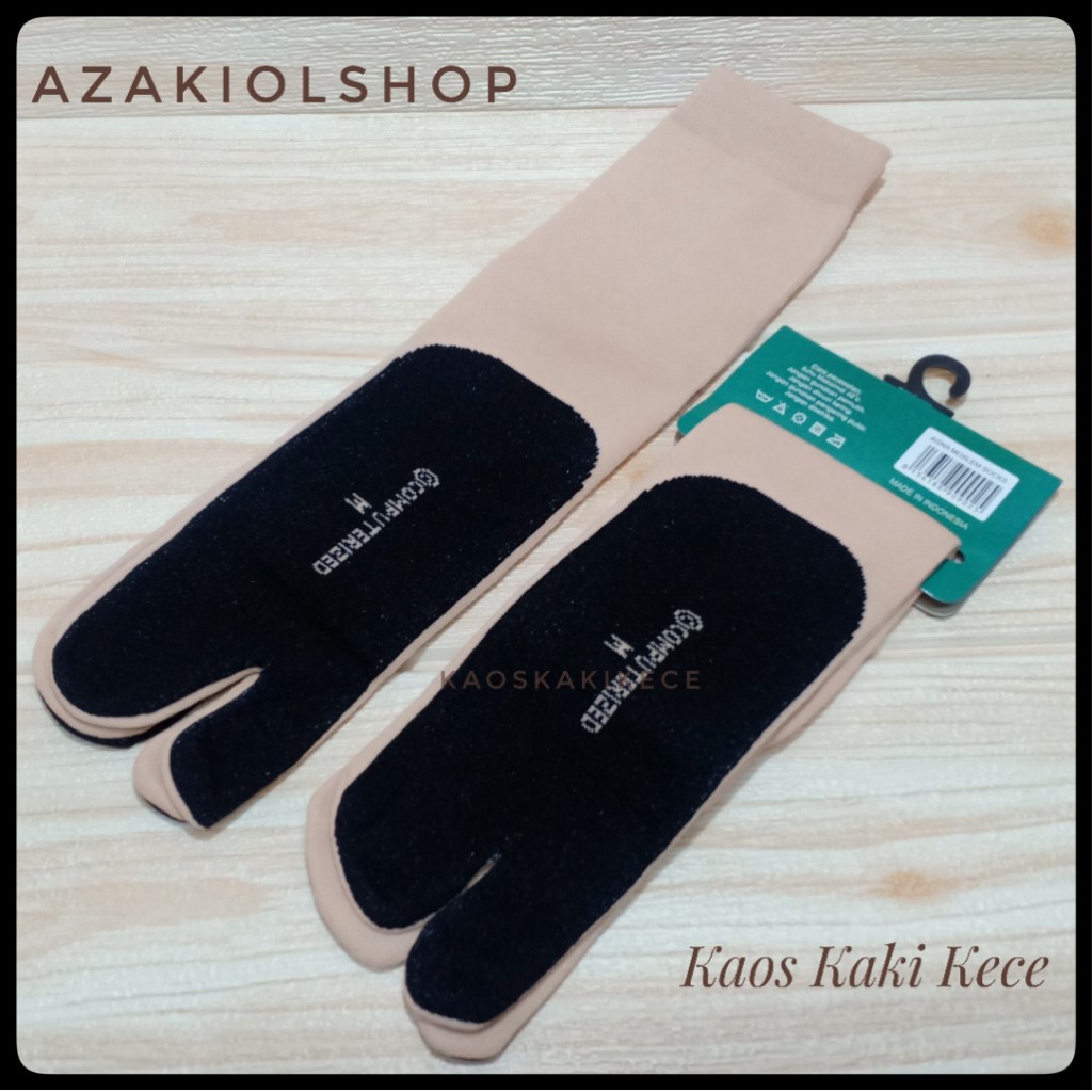 KAOS KAKI HIJAB COKELAT TELAPAK HITAM