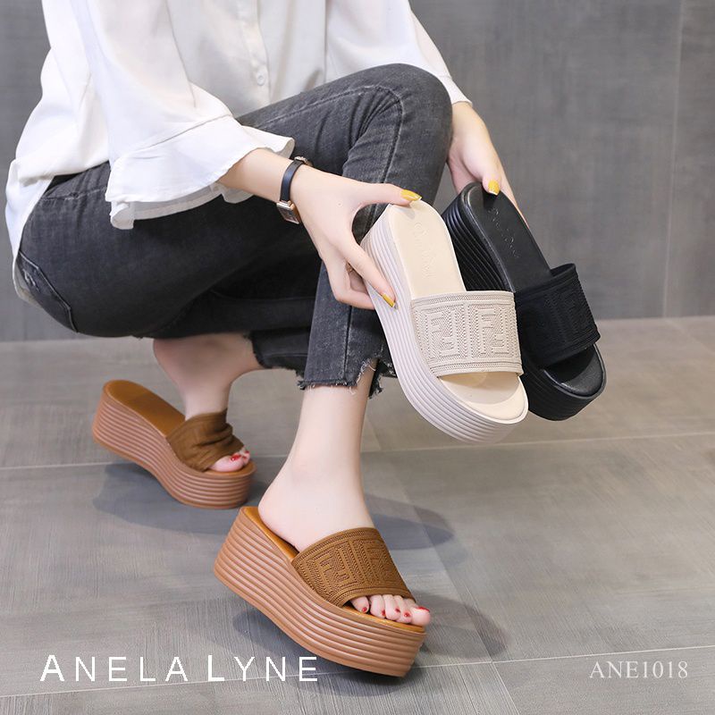 ANELA LYNE SANDAL SLOP WEDGES SADIYA ANE1015 ORIGINAL