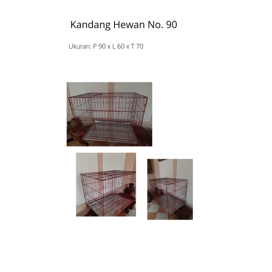 Kandang Kucing Besi Lipat/Kandang Hewan