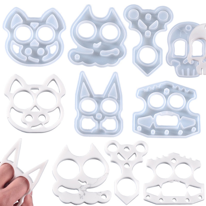 SIY  Crystal Epoxy Resin Mold Cartoon Animals Keychain Casting Silicone Mould DIY Crafts Jewelry Pendant Making Tools