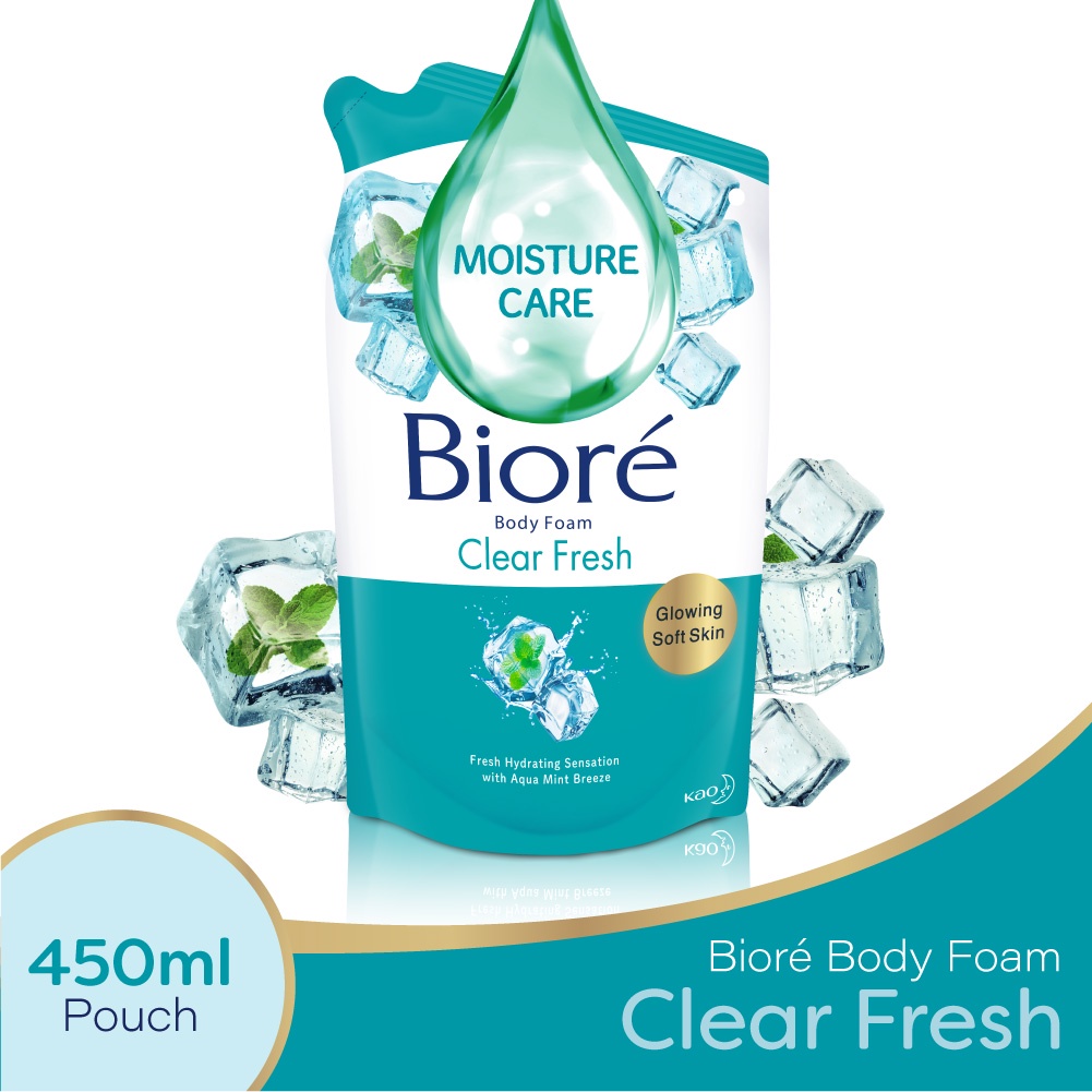 Biore Body Foam Clear Fresh Sabun Mandi Refill 250ml / 450ml