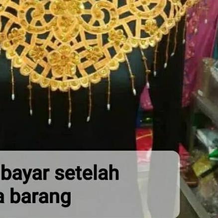 Teratai bordir / aksesoris penutup dada / teratai betawi