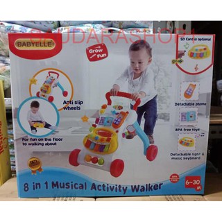 baby elle 8 in 1 musical activity walker