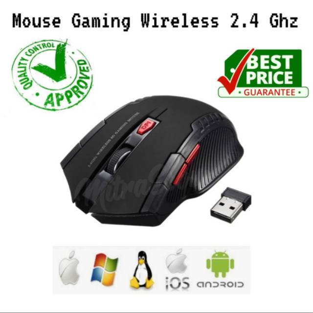 Mouse Wireless Mouse Gaming 6D USB 2.4GHz Optical Mouse USB ORI