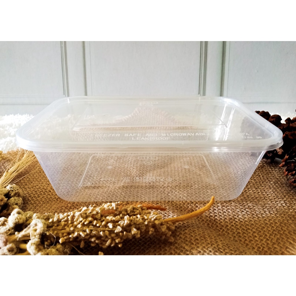 Thinwall 750 ml Harga Grosir Termurah - Persegi - Kotak Makan Plastik (Rec)