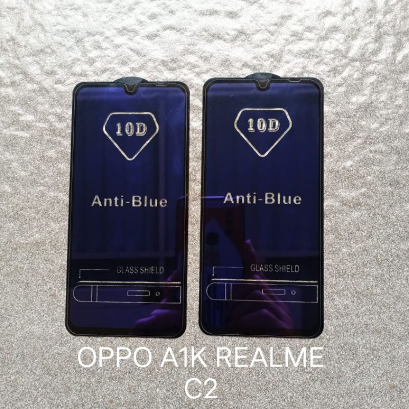 Tempered glass Oppo A1K Realme C2 . A3S Realme C1 . A15 A15S A16 A16K A16E A16S A54S A5 2020 A9 2020 . A31 2020 A8 anti blue anti gores kaca screen guard pelindung layar