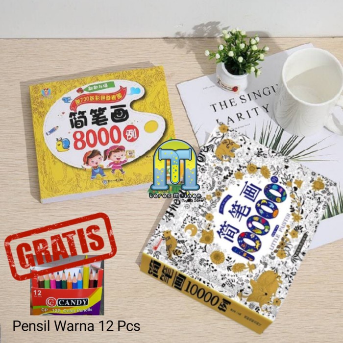 Diskon Spesial Buku Mewarnai Anak Paud /Tk/Sd 8000 Gambar Dan 10000 Gambar Terbaru Terlaris