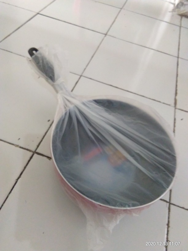 Maxim Valentino Deep Wok Penggorengan Anti Lengket Panci Tumis 24 Cm - Merah