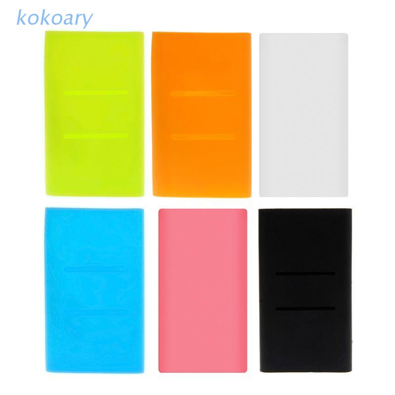 kok silicone sleeve protector skin cover 13  7 5cm for xiaomi power bank 2 10000mah
