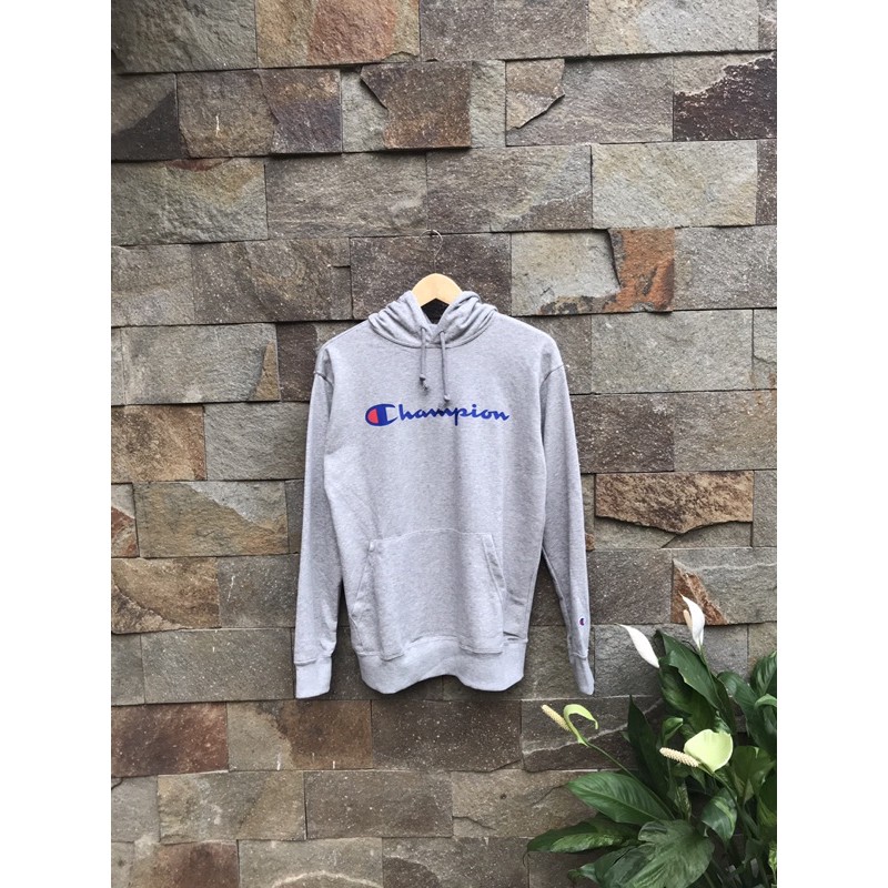 100% ORIGINAL CMT HOODIE CHAMPION GREY