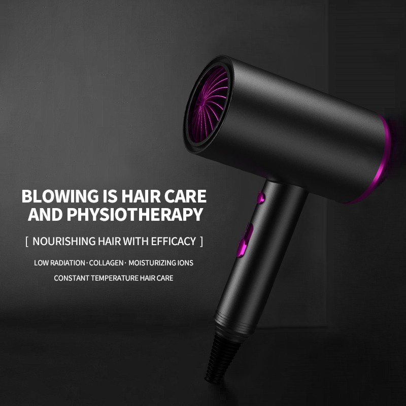 Hair Dryer Ion Negatif Suhu Konstan Panas Dan Dingin Portable Untuk Perawatan Rambut