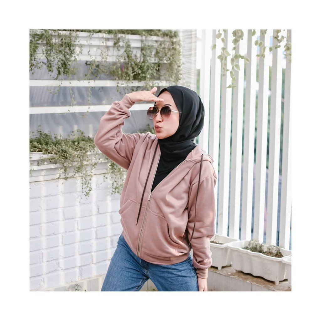 sonya / prime / ziper hodie jacket - jaket wanita - one size fit to L