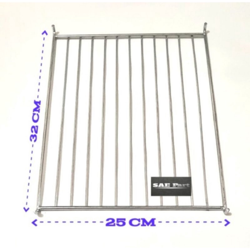 Grill Kompor Panggangan 2 Tungku Stainless-Tatakan-Tungku Roaster