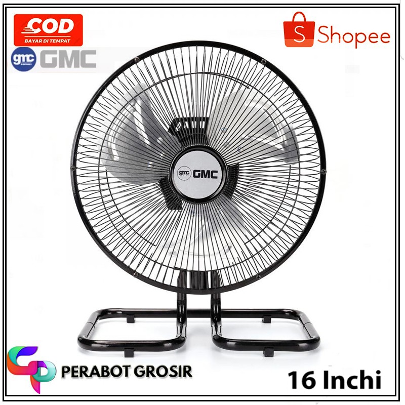 GMC BM-725 Kipas Angin Tornado Duduk Baling2 Besi 16 inch