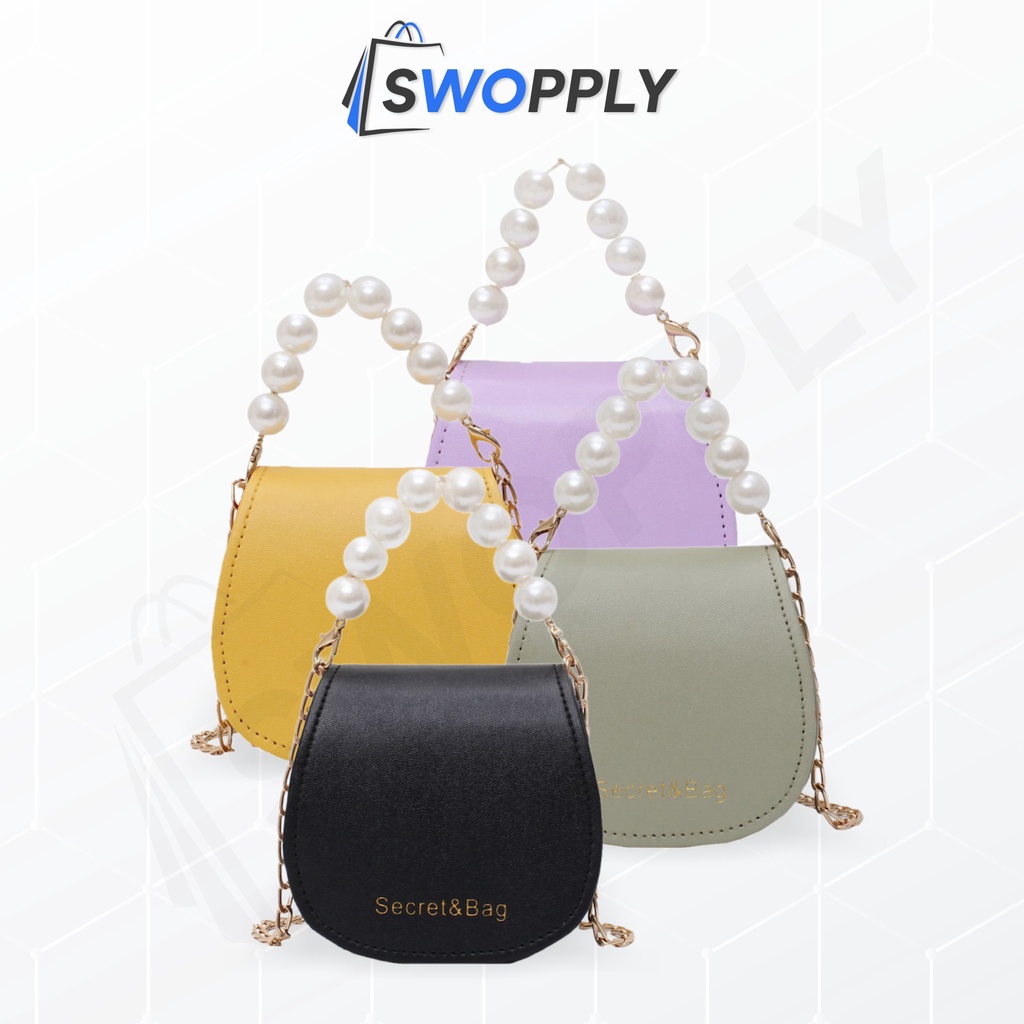 Swopply SW1431 Tas Mutiara Mini Perempuan Korean Style Fashion Wanita Woman Shoulderbag