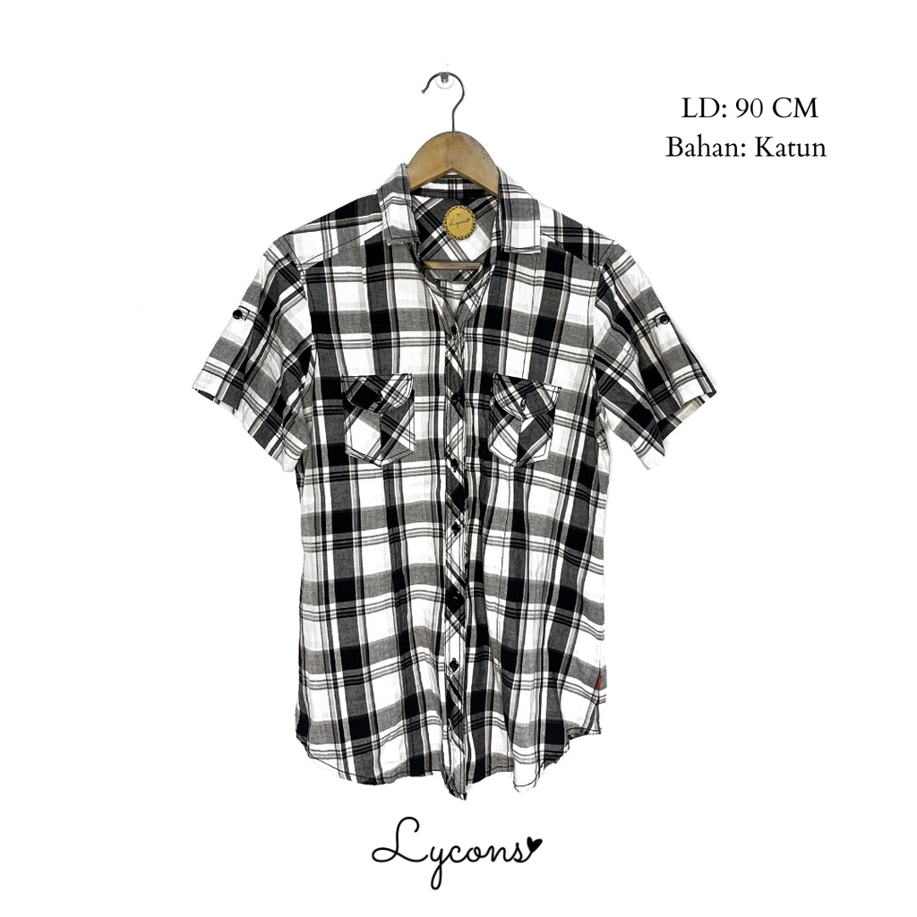 Kemeja Kotak Kotak - Baju Preloved / Kemeja Wanita / Atasan Wanita / Hem Wanita