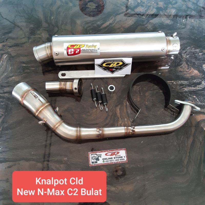 Knalpot cld racing New N-Max 2020 type C2 Bulat
