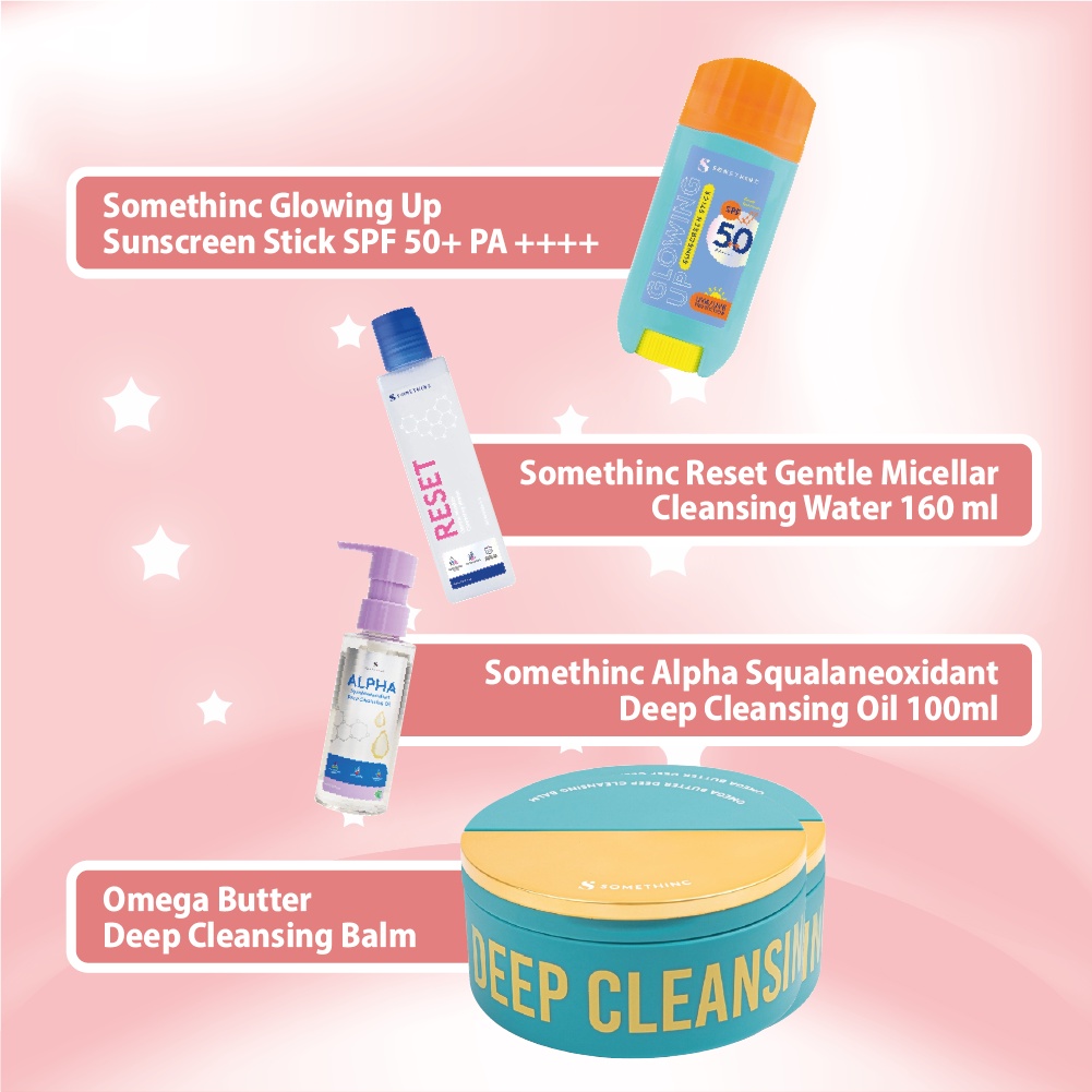 Skinhouseid Sunblock Somethinc Sunscreen Stick Glowing Up SPF 50+ PA++++ Perawatan Kecantikan Premium Original