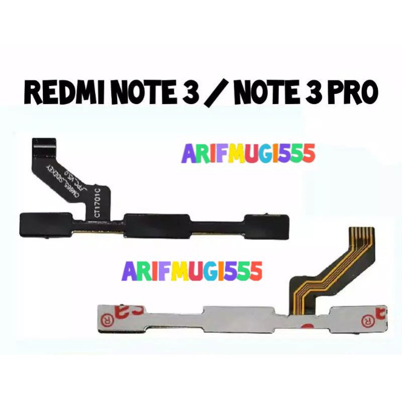 FLEXIBEL FLEXIBLE POWER ON OFF VOLUME XIAOMI REDMI NOTE 3 PRO/NOTE 3 ORIGINAL