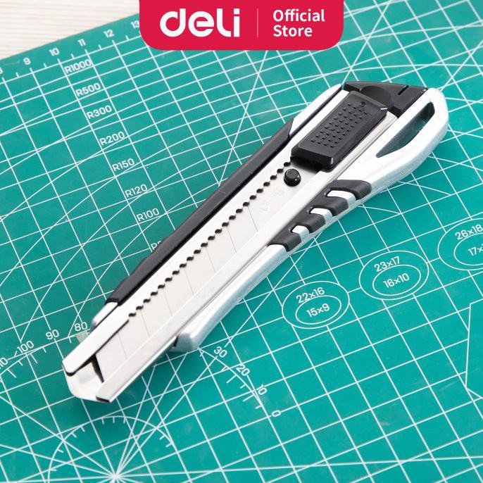 

✨BISA COD✨ Deli E2057 Cutter/Cutter-Zamak Soft-touch Big Cutter