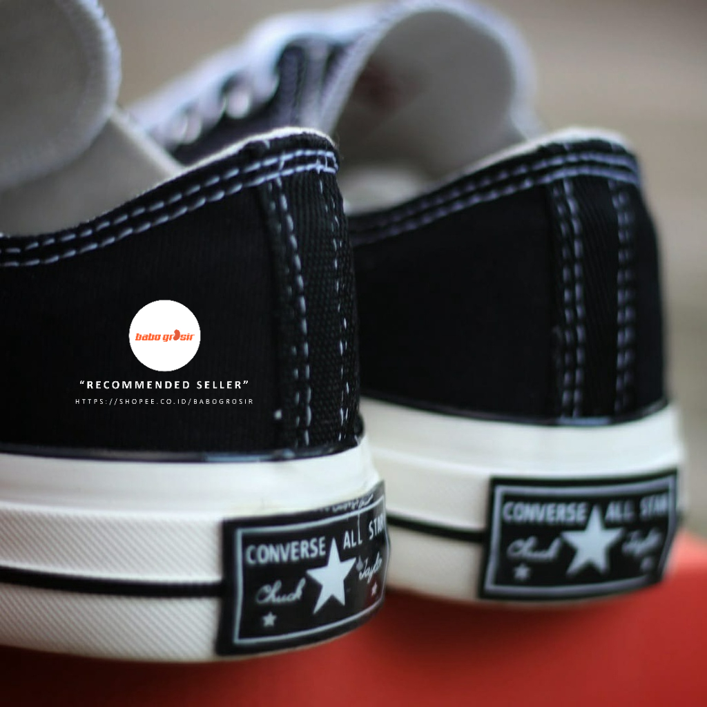 PROMO Sepatu Sneakers Converse 70s Egret Low Black White BNIB Premium Grade Original Harga Murah