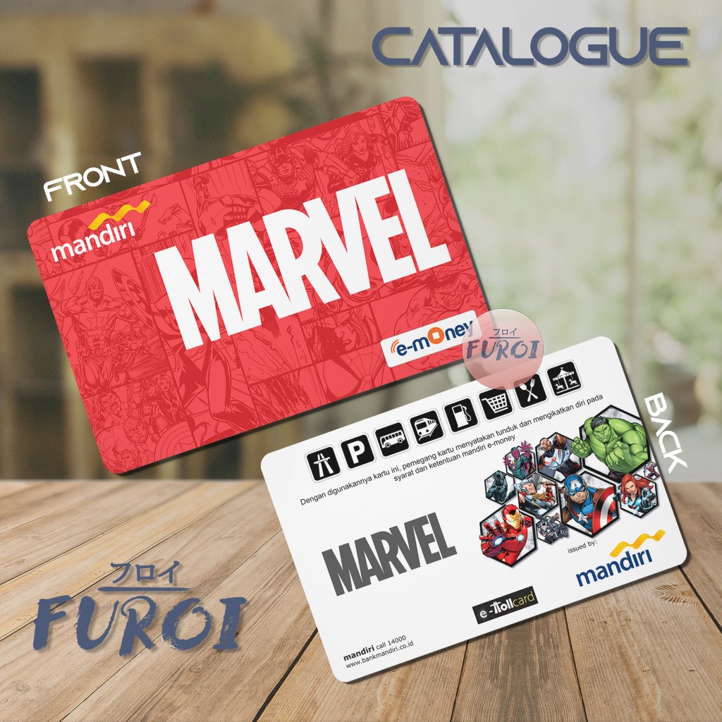 Custom Flazz BCA | Custom Emoney Mandiri | Marvel Logo